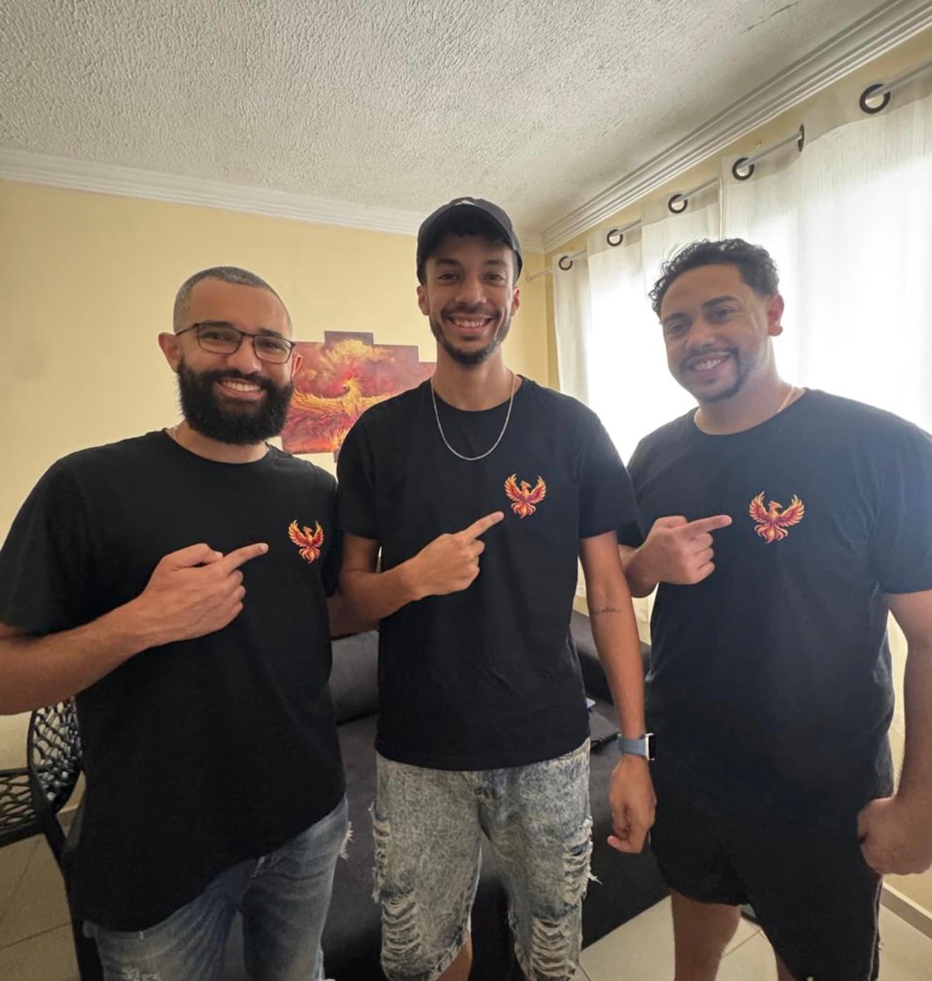 Sebastião Dantas, Lucas Almeida e Micael Nos Apps, fundadores da Fênix